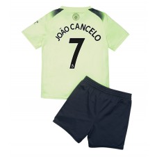 Manchester City Joao Cancelo #7 Tredjedraktsett Barn 2022-23 Kortermet (+ korte bukser)